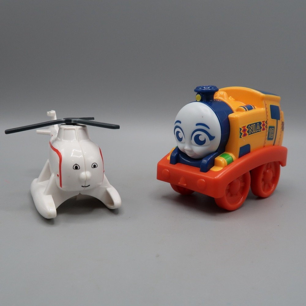 My First Thomas & Friends Push Along Nia and Harold Helicopter Lot of 2β Toys